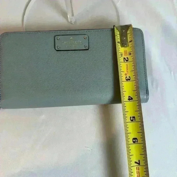 Kate Spade Zip-around Continental Wallet Color Morning Sky - Picture 8 of 9